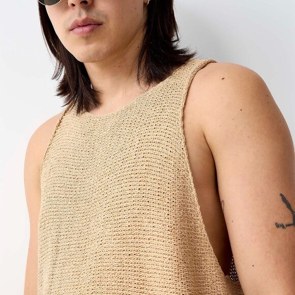 BNWT SS25 I'M BRIAN CROCHET KNIT TANK TOP M - Picture 9 of 10